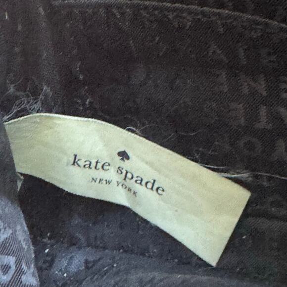 KATE SPADE Black Leather Wristlet Gold Hardware - Picture 9 of 15